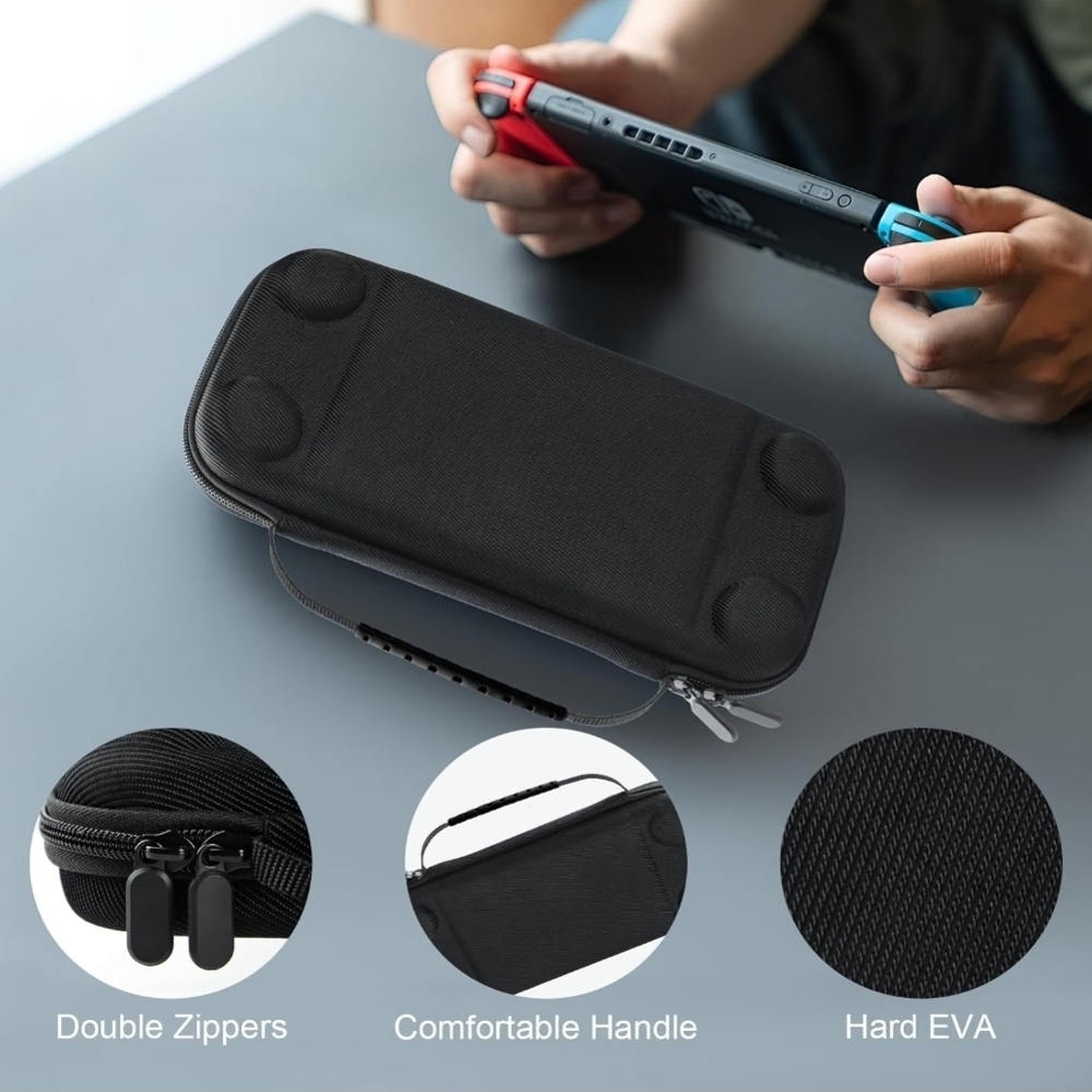 Portable Black Handheld Console Case